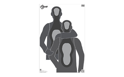 Allen Company EZ AIM, Hostage Situation, Paper Targets, 23x35", 50 Pack, Gray 15772