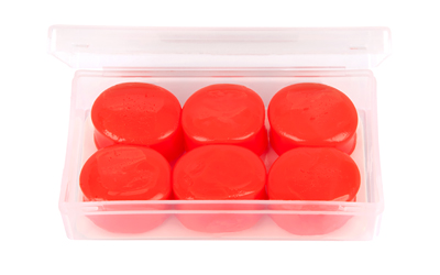 Allen Company ULTRX Silicone Putty Ear Plugs, NRR 22dB, Red, 3 Pairs, Includes Clear Storage Case 4123