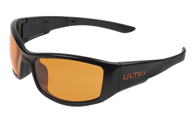 Allen Company ULTRX Sync Safety Glasses, Anti-fog/Anti-scratch, Black Frame, Amber Lens 4138