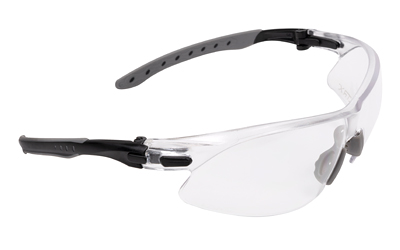 Allen Company ULTRX Keen Safety Glasses, Anti-fog/Anti-scratch, Black/Clear Frame, Clear Lens 4142