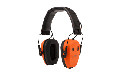 Allen Company ULTRX Bionic Bluetooth E-Muff, Electronic Earmuff, NRR 22dB, Bluetooth 5.3, Rechargeable, Rubberized Protective Coating, Brave Orange 4148