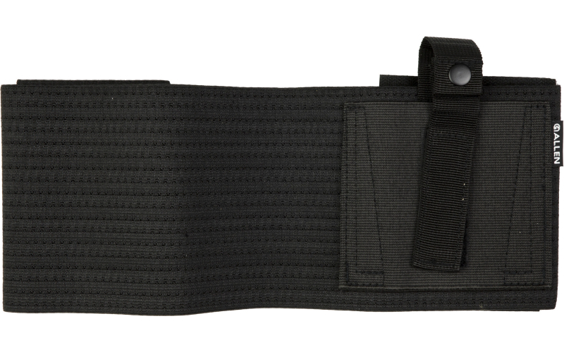 Allen Company Hideout, Belly Band Holster, Fits 46"-60" Waist, Compatible with Most Concealed Carry Handguns, Ellastic and Nylon Construction, Snap Closure, Matte Finish, Black, Ambidextrous 44251