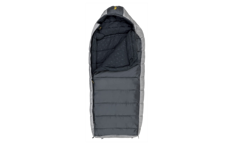 Browning camping mckinley 0 degree sleeping bag 36x90" grey