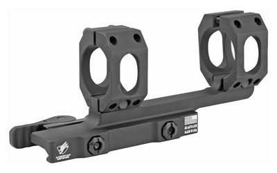 American Defense Mfg. AD-RECON Scope Mount, Dual Quick Detach, Vertical Spit Rings, 2" Offset, 1", Standard Height, Black AD-RECON-1-STD