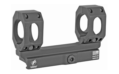 American Defense Mfg. AD-Scout-S Mount, Quick Detach, Vertical Split Rings, 30MM, Black AD-SCOUT-S-30-STD