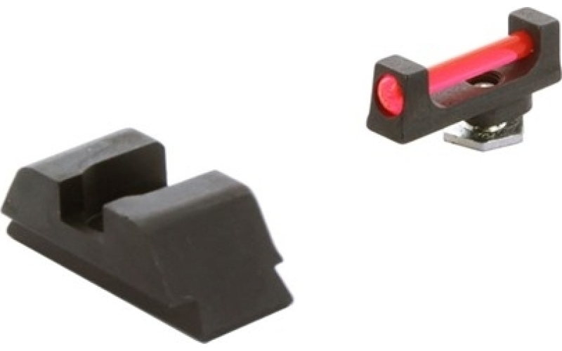 AmeriGlo Range sight set fiber opt for glock g5 9mm/.40 caliber black