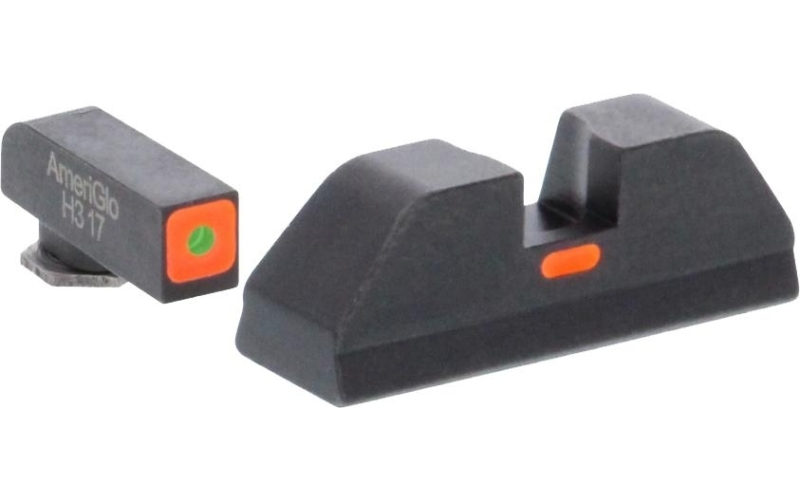 Green tritium outline orange square (non trit) rear for glock gen 5