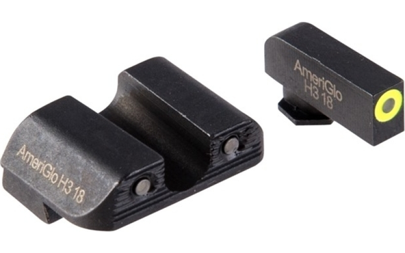 AmeriGlo For glock~ 42/43 3-dot proglo sight set