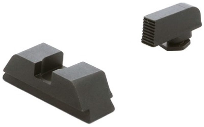 AmeriGlo Range sight set serrated for glock g5 9mm/.40 caliber black