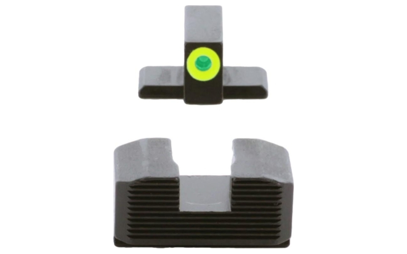 Green tritium lumigreen outline front black serrated rear hellcat osp