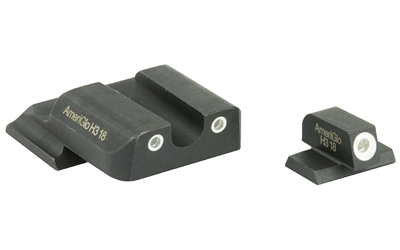 AmeriGlo Classic Series 3 Dot Sights for S&W M&P, Green/Green, Front and Rear Sights SW-145