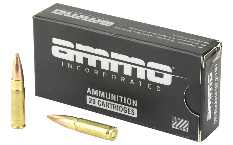 Ammo Inc Signature, 300 Blackout, 150 Grain, Full Metal Jacket, 20 Round Box 300B150FMJ-A20