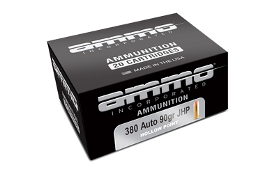 Ammo Inc Signature, 380 ACP, 90 Grain, Jacketed Hollow Point, 20 Round Box 380090JHP-A20
