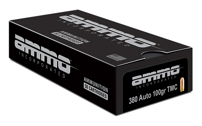 Ammo Inc Signature, 380 ACP, 100 Grain, Total Metal Coating, 50 Round Box 380100TMC-A50