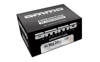 Ammo Inc Signature, 44 Magnum, 240 Grain, Jacketed Hollow Point, 20 Round Box 44240JHP-A20