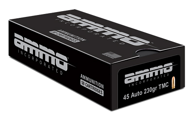 Ammo Inc Signature, 45 ACP, 230 Grains, Total Metal Coating, 50 Round Box 45230TMC-A50