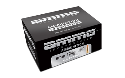 Ammo Inc Signature, 9MM, 124 Grain, Jacketed Hollow Point, 20 Round Box 9124JHP-A20