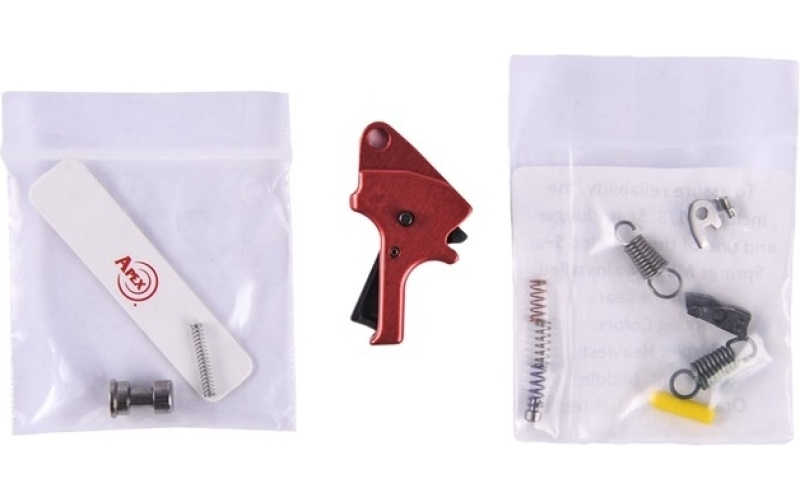 Apex Tactical Specialties Flat face forward set trigger kit aluminum s&w m&p m2.0 red