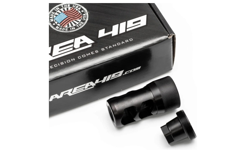 Area419 hellfire 2p-self timing muzzle brake w/ adapter 223/6mm 1/2-28