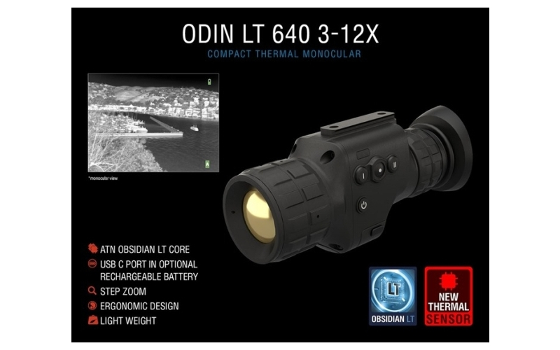 ATN Odin lt 640 3-12x35mm compact thermal viewer black