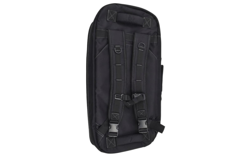 Advance warrior solutions frame 28" ar pistol/sbr case black with backpack straps