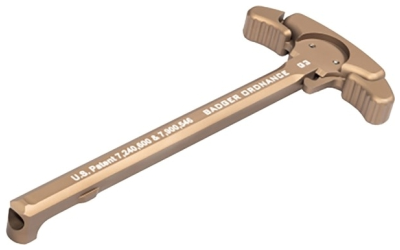 Badger Ordnance Ar-15/m16 gen 3 ambidextrous charging handle tan