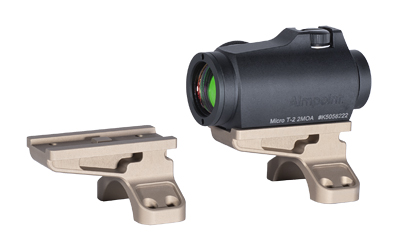 Badger Ordnance Condition One Micro Sight Mount, Allows for Mounting the Aimpoint T-2 Footprint at 12 O'Clock on Optic, Compatible with 34mm C1 Mount, Anodized Finish, Tan 700-114