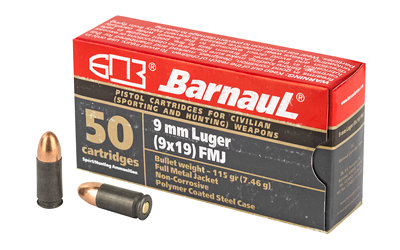 BARNAUL 9MM LGR 115GR FMJ 50/500