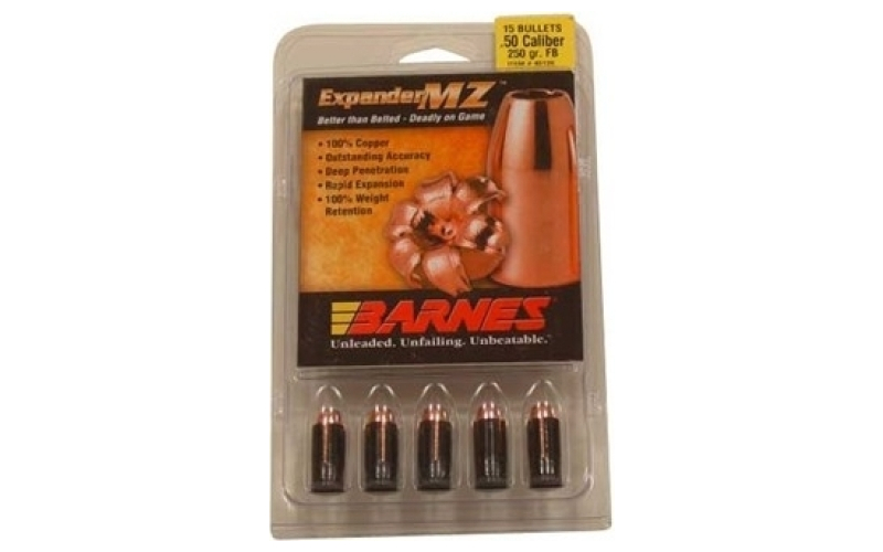 Barnes Barnes bullet 50cal .451 250gr expander mz