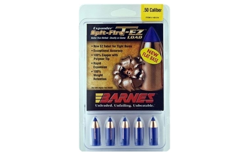 Barnes Barnes muzzleloader bullets 50 cal 250gr t-ez fb