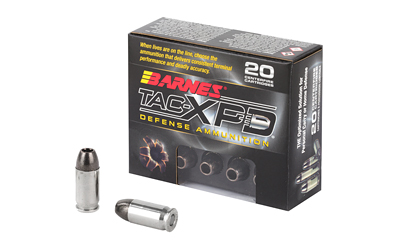 Barnes TAC-XPD, 380ACP, 80 Grain, TAC-XP, Hollow Point, Lead Free, 20 Round Box, California Certified Nonlead Ammunition 21552
