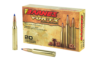 Barnes VOR-TX, 270WIN, 130 Grain, Tipped Triple Shock X, Boat Tail, Lead Free, 20 Round Box, California Certified Nonlead Ammunition 21524