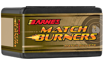 Barnes MATCH BURNER, .264 Diameter, 6.5MM, 145 Grain, Match Burner Boat Tail, 100 Count 30100