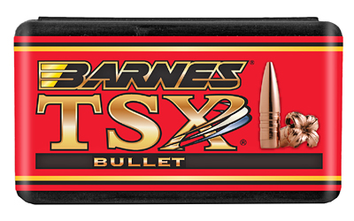 Barnes TSX, .458 Diameter, 45-70 Government, 300 Grain, Flat Nose Hollow Point, California Certified Nonlead, 20 Count 30630