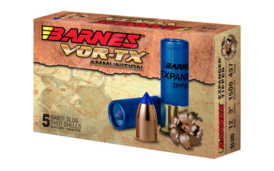 Barnes VOR-TX, 12 Gauge 3", 438 Grain Slug, Shotshell, 5 Round Box 20737