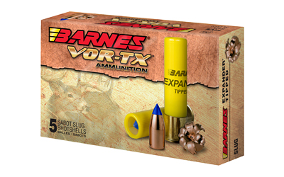 Barnes VOR-TX, 20 Gauge 3", 250 Grain Slug, Shotshell, 5 Round Box 20739