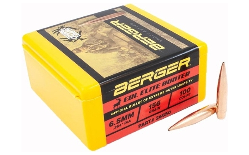 Berger Bullets 6.5mm (0.264'') 156gr elite hunter 100/box