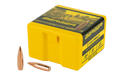 Berger Bullets VLD Target, .224 Diameter, 22 Caliber, 70 Grain, Boat Tail Hollow Point, 100 Count 22418