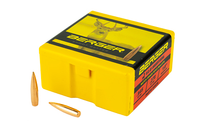 Berger Bullets VLD Hunting,  .243 Diameter, 6MM/243 Winchester, 105 Grain, Boat Tail Hollow Point, 100 Count 24528