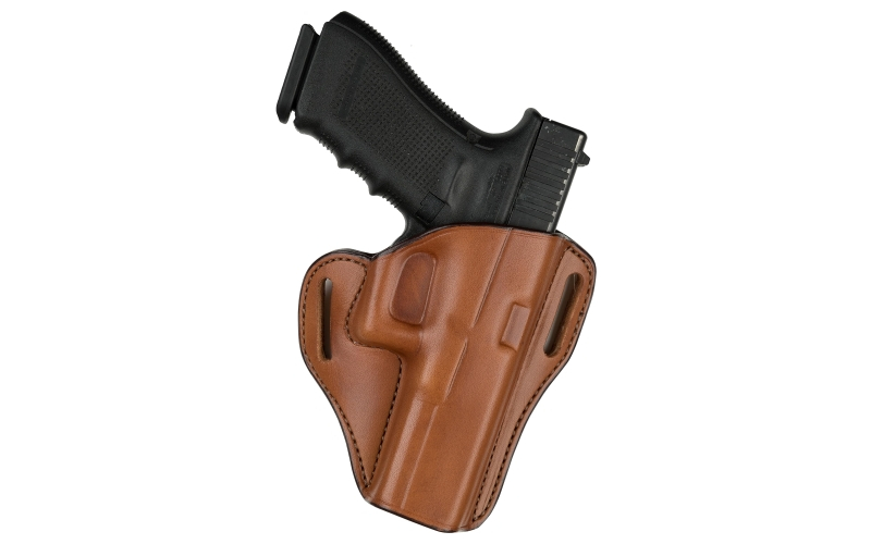 Bianchi Model #57 Remedy Open Top Leather Holster, Fits Glock 43, Tan, Right Hand 26950