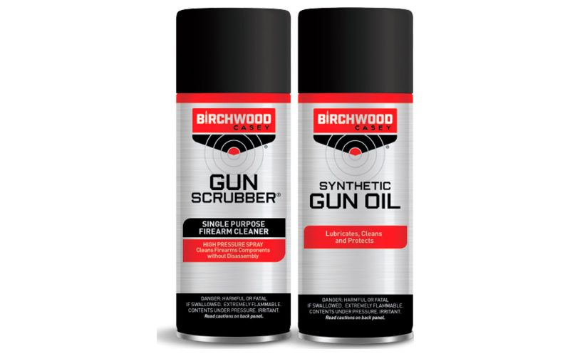 Birchwood Casey Gun Scrubber & Gun Oil, 2 Can Value Pack, Aerosol Can, 1.25oz BC-33329
