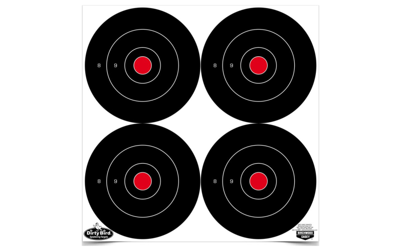 Birchwood Casey Dirty Bird Target, Bullseye, 6", 48 Targets BC-35504