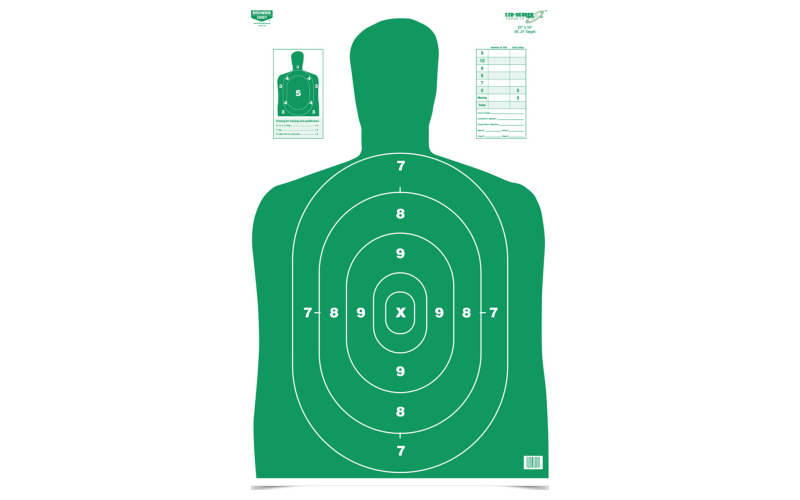 Birchwood Casey Eze-Scorer Target, BC-27,  23x35, 100 Targets, Green BC-37017