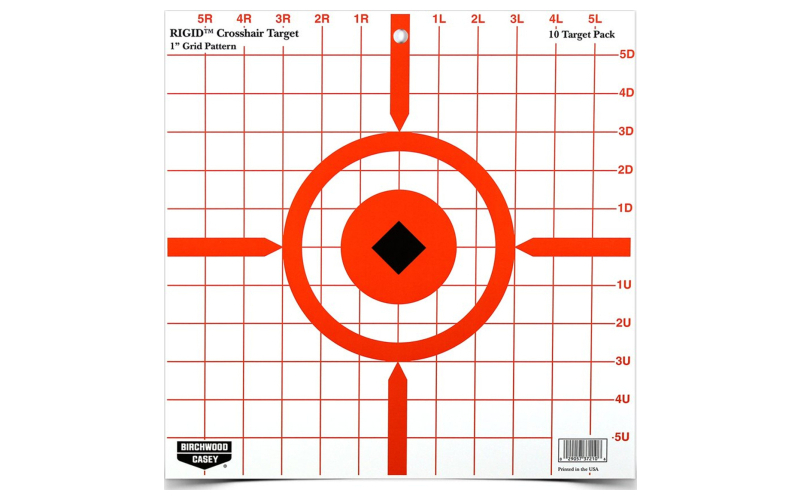Birchwood Casey Rigid, Sight-In Target, 12", 10 Targets BC-37210