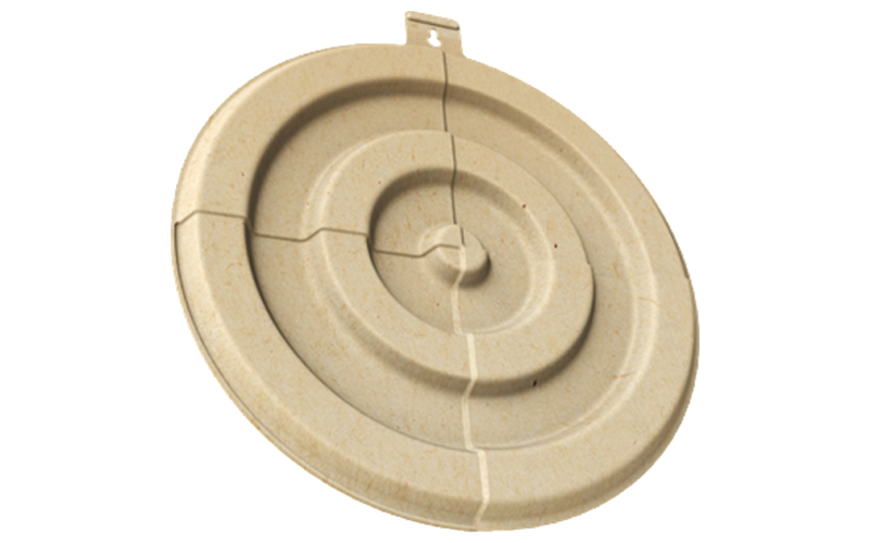 Birchwood Casey 3D TARGET, Bulls Eye, Small, 14" X 13.5", Comes with Mounting Tab, Tan, 3 Pack BC-3DTGTBETSM