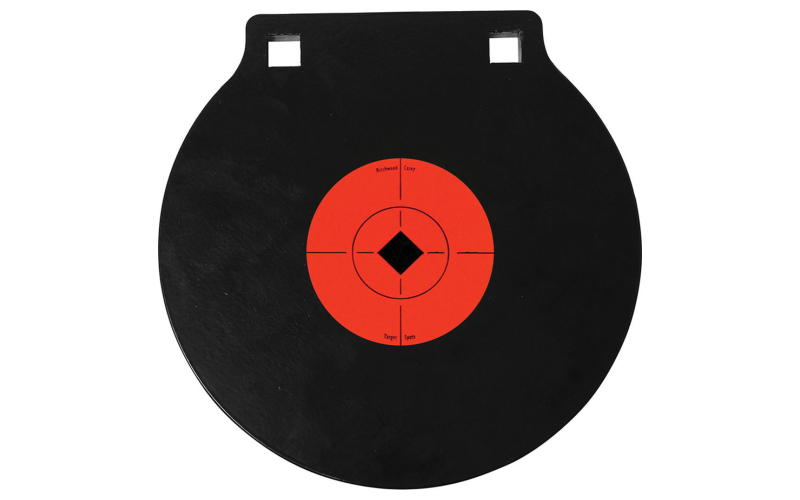 Birchwood Casey Gong Two Hole 8" Target, 3/8", AR500, Includes 3" Target Spot, Steel BC-47604