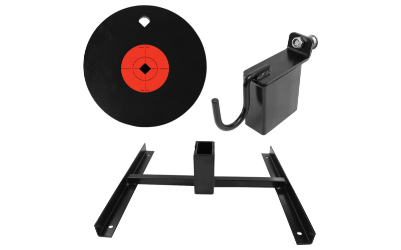 Birchwood Casey 8 Inch Steel Target Range Pack, Includes 2 In 1 Steel Gong Target Holder, 2x4 Steel Target Stand, 8 Inch Single Hole AR500 Gong BC-49063