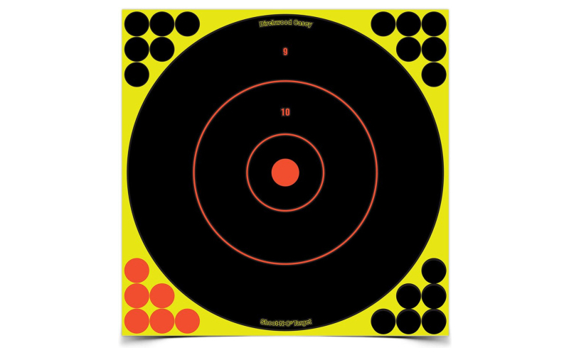 Shoot-n-c 12in bulls-eye target - 100 sheet pack