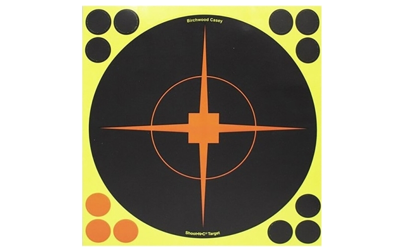 Birchwood Casey Shoot-n-c 8'' bullseye target with resealable pack 12pk