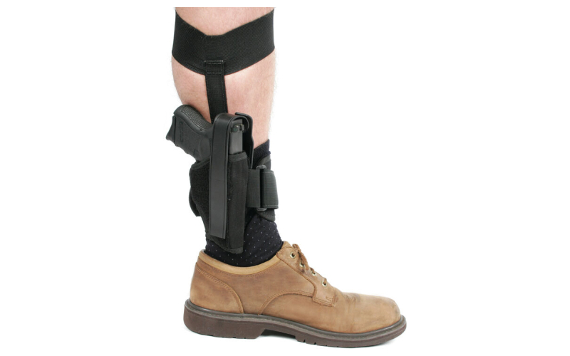 BLACKHAWK Ankle Holster, Size 12, Fits Glock 26/27/33 and Other Sub-Compact 9mm/.40 Caliber, Right Hand, Black 40AH12BK-R